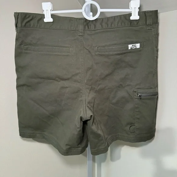 Nike Men's Cargo Shorts - Dark Green - Picture 2 of 6